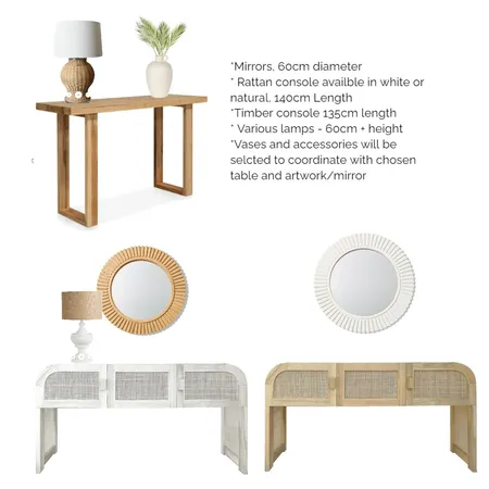 Various console tables Interior Design Mood Board by LaraMcc on Style Sourcebook