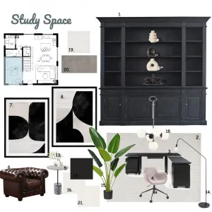Study space Interior Design Mood Board by Momina1499 on Style Sourcebook