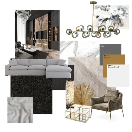 dark luxuly Interior Design Mood Board by NISARAT on Style Sourcebook