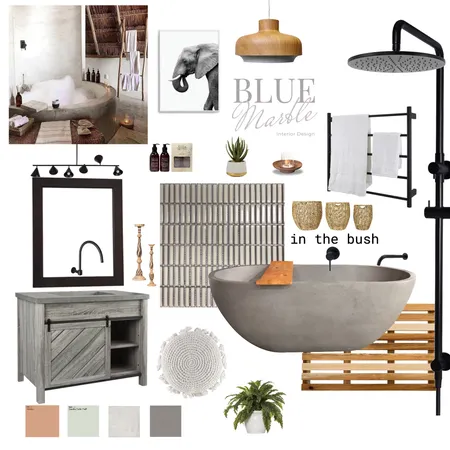 In the Bush Tribal Style Interior Design Mood Board by Blue Marble Interiors on Style Sourcebook