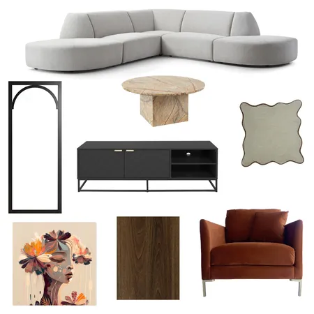 Contemporary Living Room Interior Design Mood Board by Style Sourcebook on Style Sourcebook