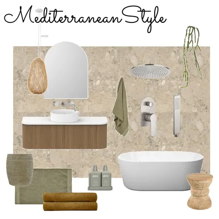 Mediterranean Style Interior Design Mood Board by justine.suttorini@gmail.com on Style Sourcebook