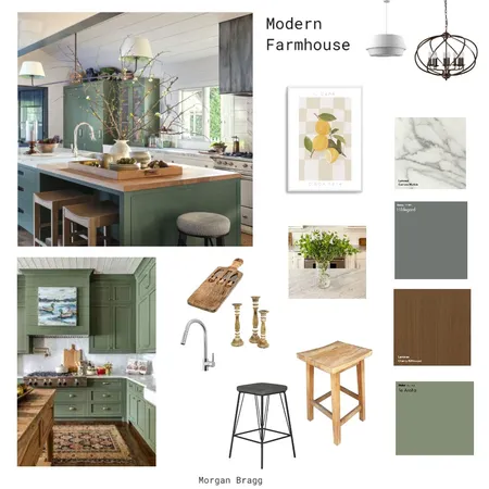 Modern Farmhouse Kitchen Interior Design Mood Board by mbragg on Style Sourcebook