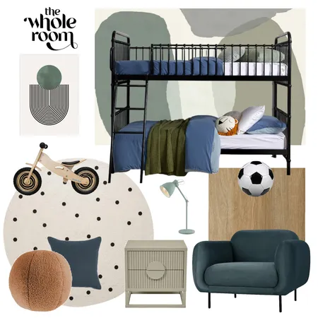 Soccer Kids Room Interior Design Mood Board by The Whole Room on Style Sourcebook