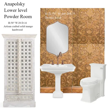 Powder Room Interior Design Mood Board by aras on Style Sourcebook