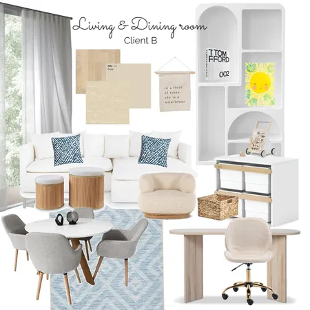 Living and Dining room Interior Design Mood Board by jinnarintrus on Style Sourcebook