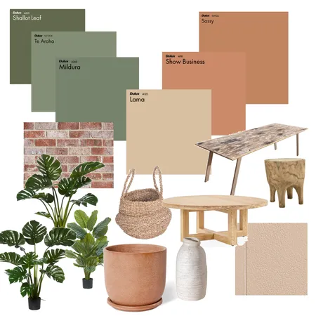 floome moodboard terracotta and green Interior Design Mood Board by alainaaw on Style Sourcebook