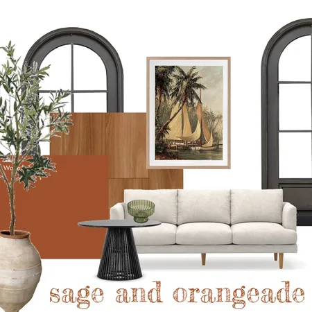 Sage and orangeade Interior Design Mood Board by olive+pine on Style Sourcebook