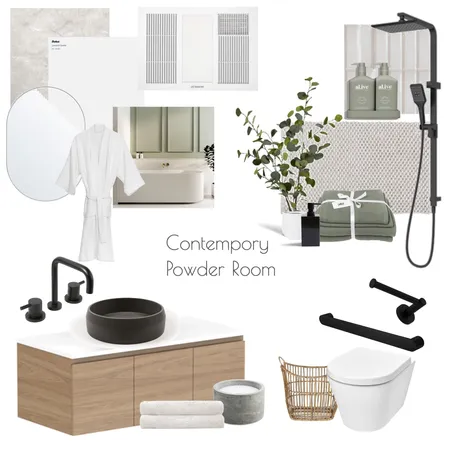 Contemporary Powder Room Interior Design Mood Board by jessica_kennedyy on Style Sourcebook