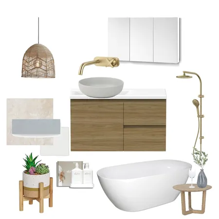 Tile selection coastal bathroom Interior Design Mood Board by pickitstyle on Style Sourcebook