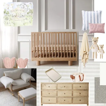 nursery moodboard girl Interior Design Mood Board by Chantelle Stanton on Style Sourcebook
