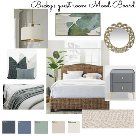 Becky's guest room Interior Design Mood Board by mhDesigns on Style Sourcebook