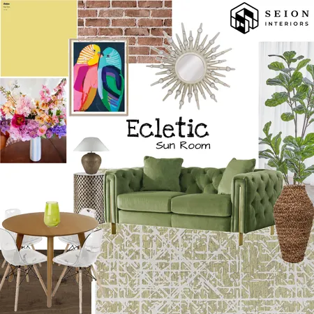 Electic Sun Room Interior Design Mood Board by Seion Interiors on Style Sourcebook