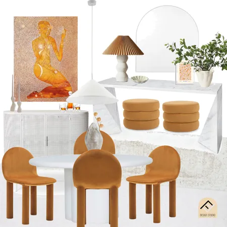 Contemporary Tan Entry and Dining Interior Design Mood Board by Five Files Design Studio on Style Sourcebook