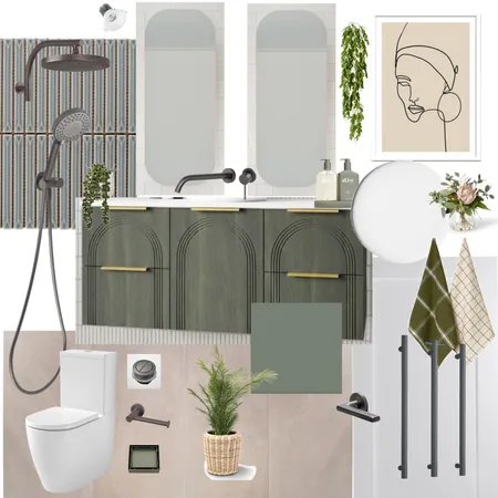 Kyle and Leslie's Winning Studio Bathroom Interior Design Mood Board by The Blue Space on Style Sourcebook