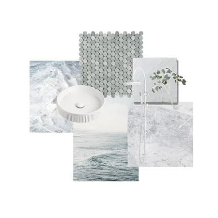 Ocean Spray Bathroom Interior Design Mood Board by SALT SOL DESIGNS on Style Sourcebook