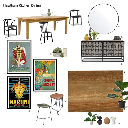 Hawthorn Dining Kitchen Interior Design Mood Board by Susan Conterno on Style Sourcebook