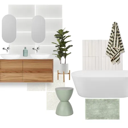 Main Bathroom Interior Design Mood Board by Holm & Wood. on Style Sourcebook