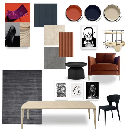 Marketing Agency Office- Black Interior Design Mood Board by E N V I S U A L      D E S I G N on Style Sourcebook