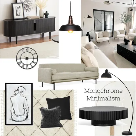 Monochrome Minimalism Interior Design Mood Board by Riya G on Style Sourcebook