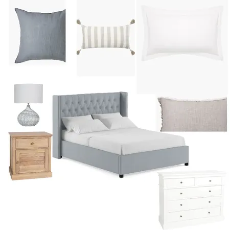 Realistic Hamptons Bedroom Interior Design Mood Board by Kirstdeee on Style Sourcebook