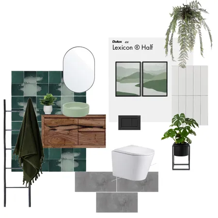 Sanderson Bathroom Interior Design Mood Board by Holm & Wood. on Style Sourcebook