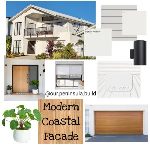 Coastal Facade Interior Design Mood Board by Our Peninsula Build on Style Sourcebook