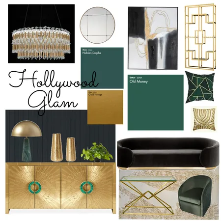 Hollywood Glam Interior Design Mood Board by blessed lady on Style Sourcebook