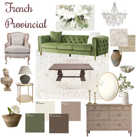 French Provincial Interior Design Mood Board by TavahDansie on Style Sourcebook