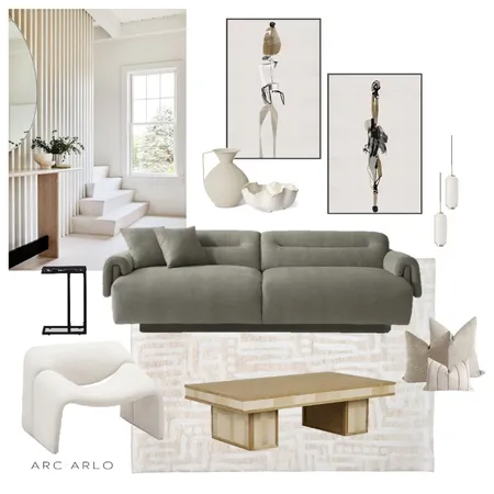 Modern Lounge Room Interior Design Mood Board by Arc and Arlo on Style Sourcebook