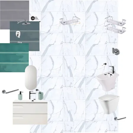 Baño version 1 Interior Design Mood Board by Ana C on Style Sourcebook