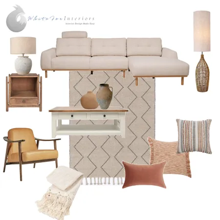 Relaxed Living Room Interior Design Mood Board by White Fox Interiors on Style Sourcebook