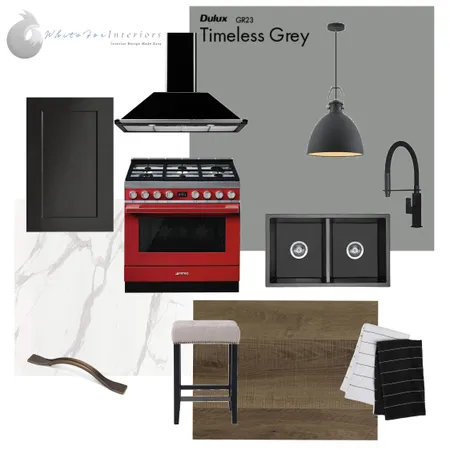 Industrial Inspired Kitchen Interior Design Mood Board by White Fox Interiors on Style Sourcebook