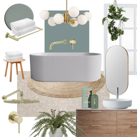 Mood Board Mondays - Baö Fluted Bath Interior Design Mood Board by The Blue Space on Style Sourcebook