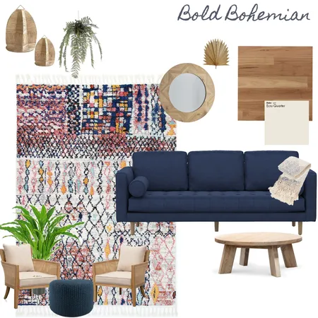 Bold Bohemian Interior Design Mood Board by MarieLineBurke on Style Sourcebook