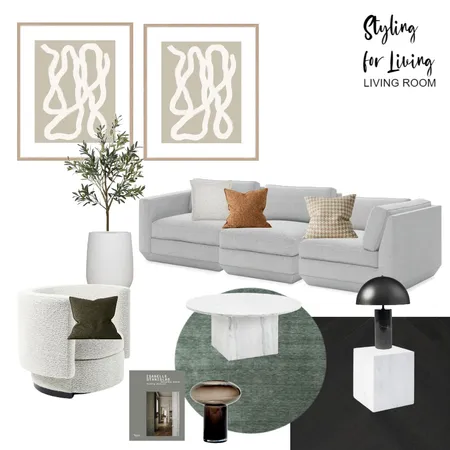 Living Room - Styling for Living Interior Design Mood Board by M+Co Living on Style Sourcebook
