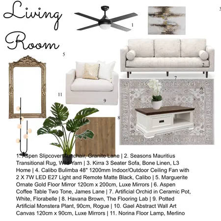 Living room module 9 Interior Design Mood Board by Stephsdesignbook on Style Sourcebook