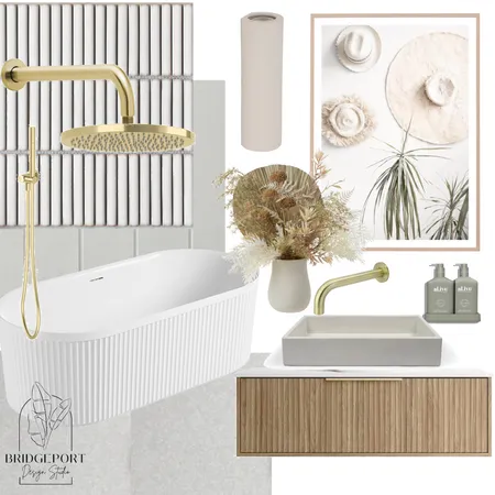 Coastal Bathroom (Neutrals) Interior Design Mood Board by Bridgeport Design Studio on Style Sourcebook