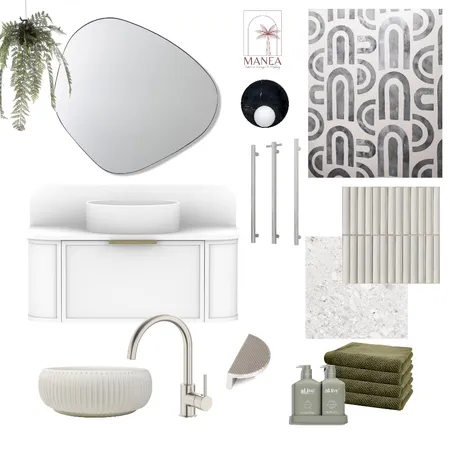 Modern Ensuite Interior Design Mood Board by Manea Interiors on Style Sourcebook