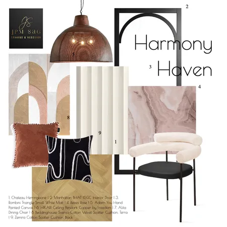 HARMONY HAVEN Interior Design Mood Board by JPM + SAG Staging and Redesign on Style Sourcebook