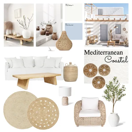 Mediterranean Coastal Interior Design Mood Board by Lilaki on Style Sourcebook