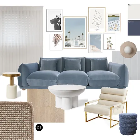 Coastal Mod Luxe Living Interior Design Mood Board by Carly Thorsen Interior Design on Style Sourcebook
