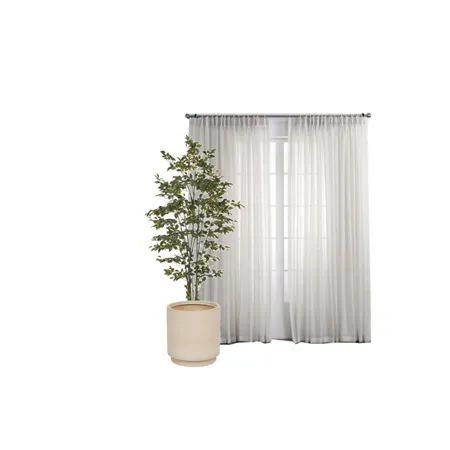 HU - Sitting DRAFT planter and sheers Interior Design Mood Board by Kahli Jayne Designs on Style Sourcebook