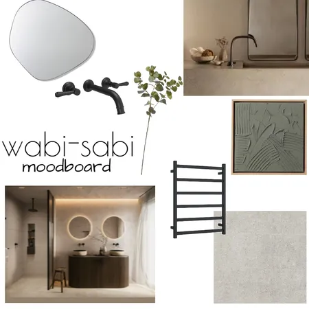 Wabi Sabi Bathroom Interior Design Mood Board by Myamya on Style Sourcebook