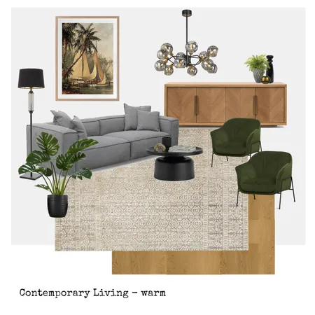 Contemporary Living room - warm Interior Design Mood Board by martina.interior.designer on Style Sourcebook