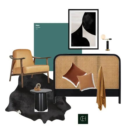 Dulux Surf Green bedroom mood Interior Design Mood Board by C H R I S T I E   H A L L on Style Sourcebook