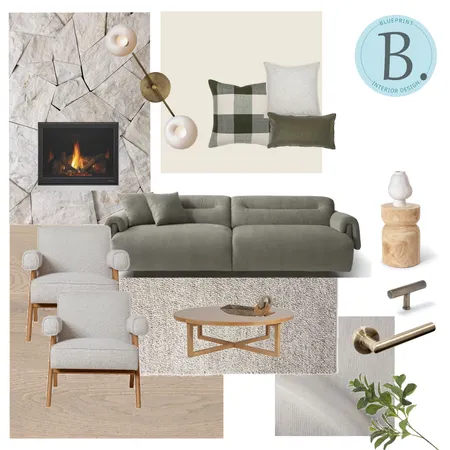 Warm, earthy, contemporary living Interior Design Mood Board by Blueprint Interior Design on Style Sourcebook