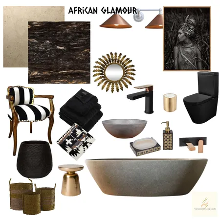 African glamour Interior Design Mood Board by The Home of Interior Design on Style Sourcebook