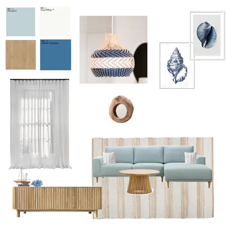 Hamptons Living Room Interior Design Mood Board by mollystroup on Style Sourcebook