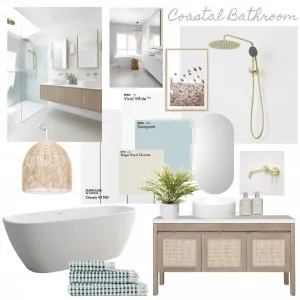 Coastal Bathroom Interior Design Mood Board by Bridgeport Design Studio on Style Sourcebook